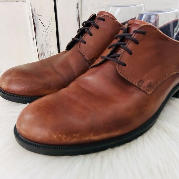 Ecco Metropole London Brown Leather Broque Lace up Oxford Dress Shoes EU44 US11 main image 6